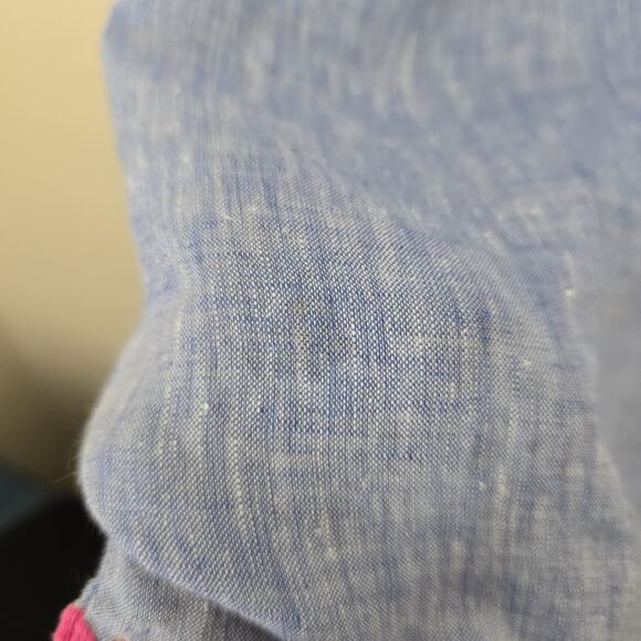 Uncle Frank Women's Spring Blue Linen Tunic Dress Size XS Pockets *Tag Removed - Picture 7 of 11